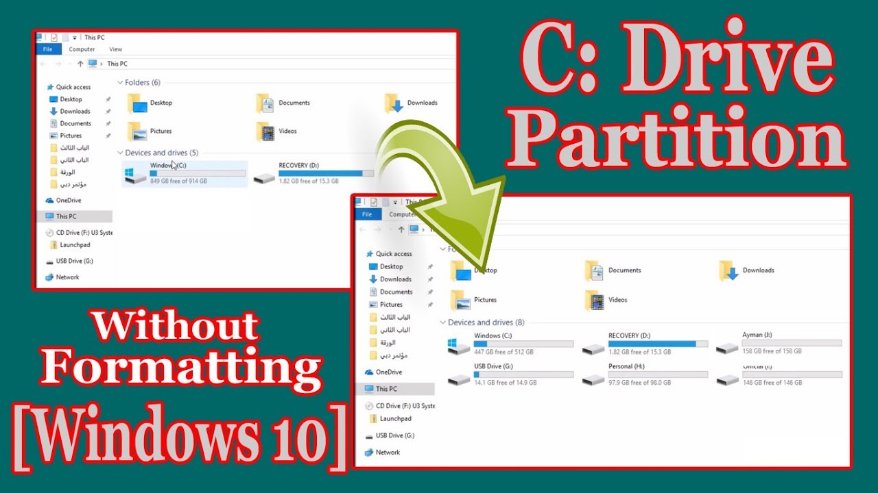 how to create partition windows 10
